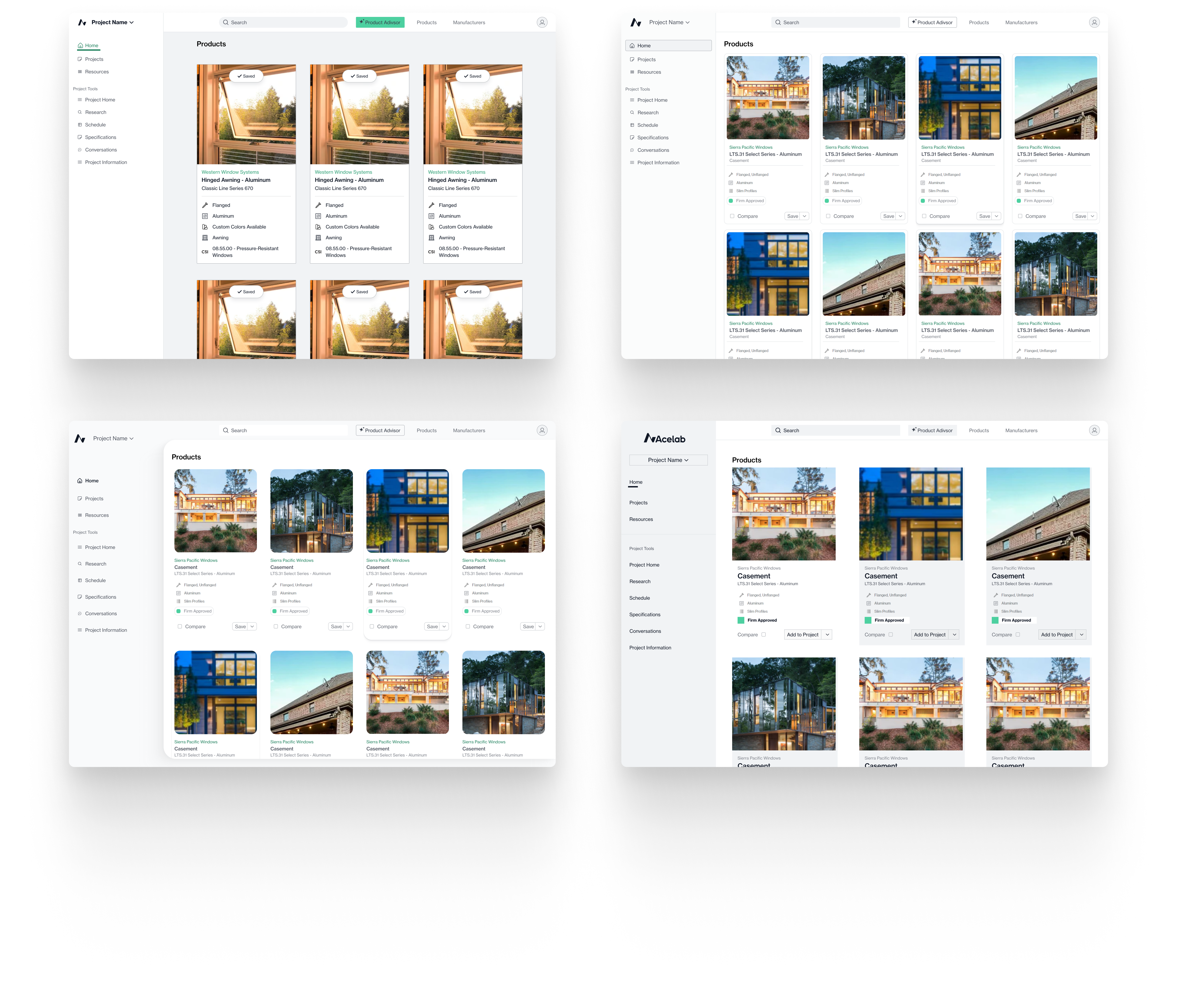 UI exploration for different navigation layouts