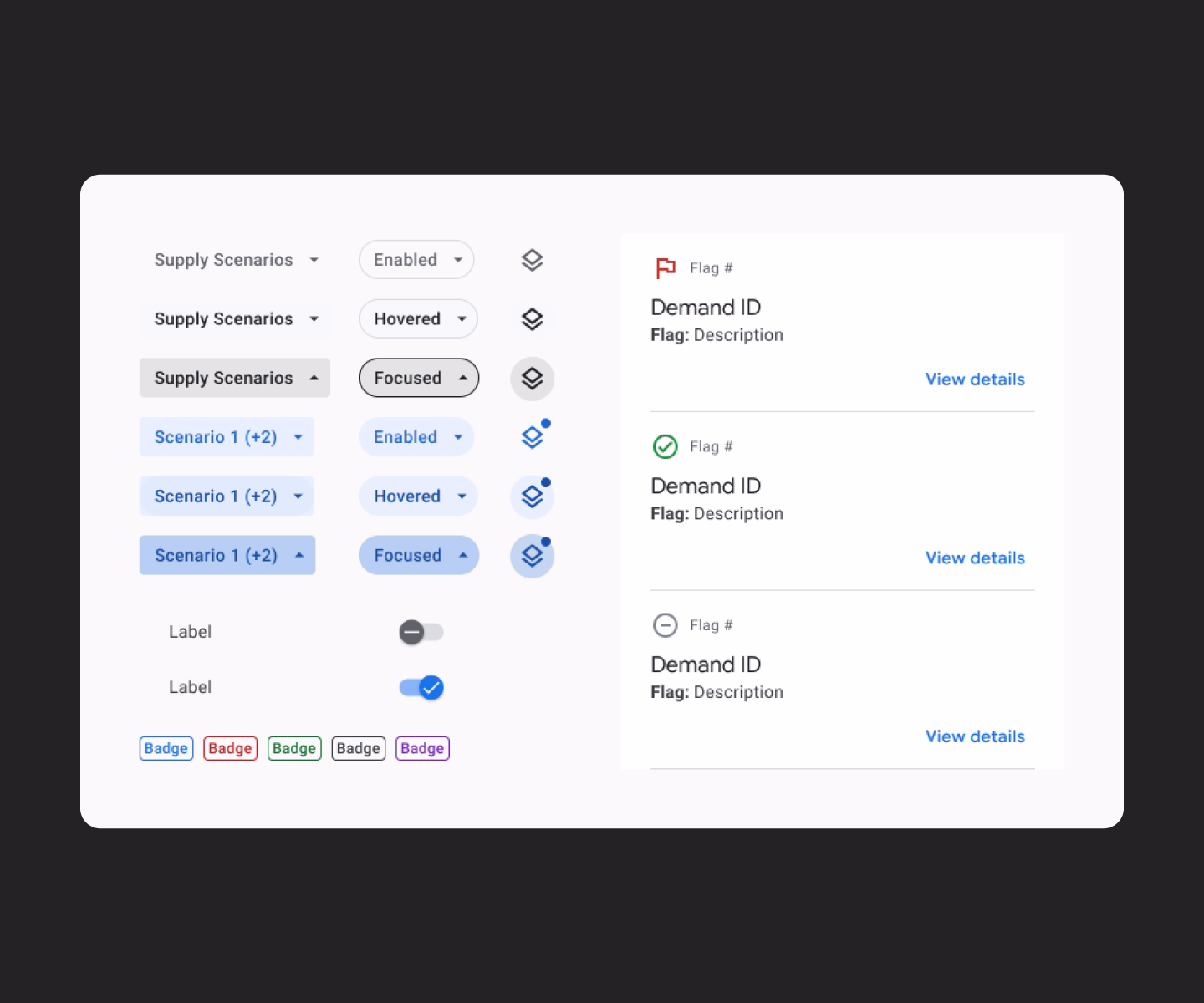 Design system components