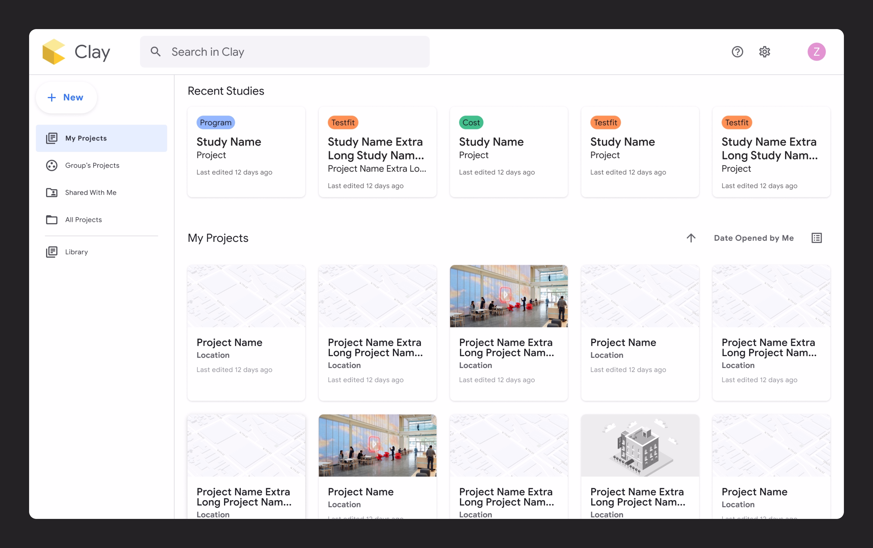 Creating a home base for a programming and schematic design application